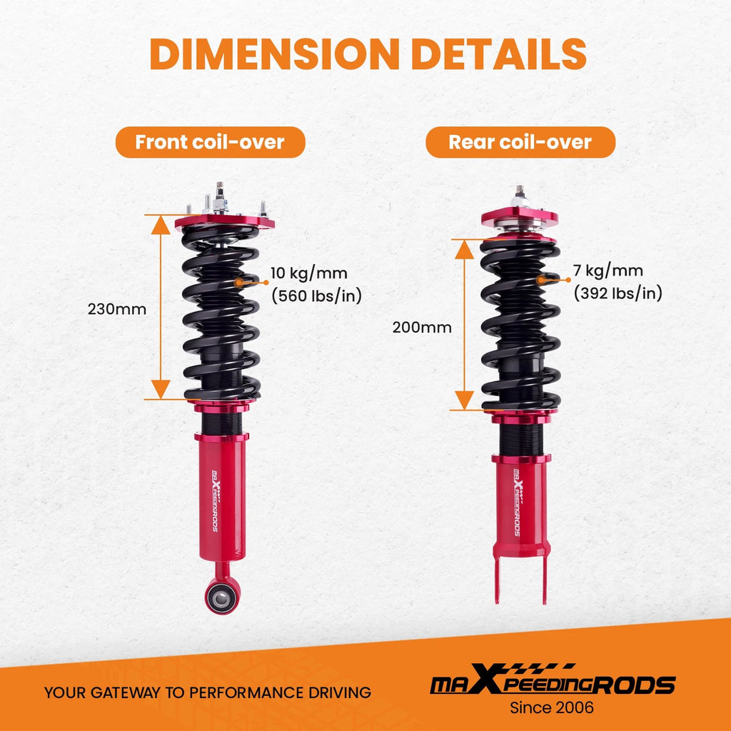 24 Way Coilover Shocks for Infiniti G37/Nissan 370Z (2009-Present)