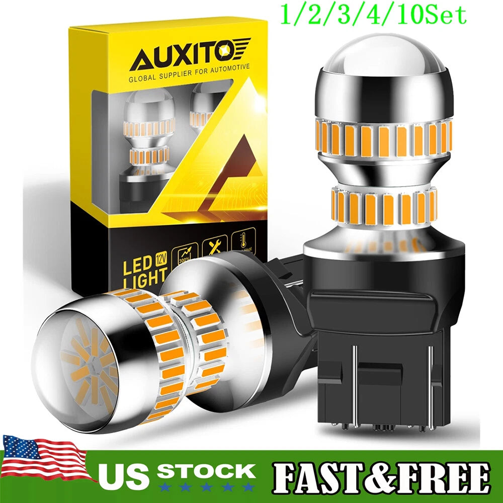 Set of 2 Amber LED Turn Signal Bulbs for Make Model