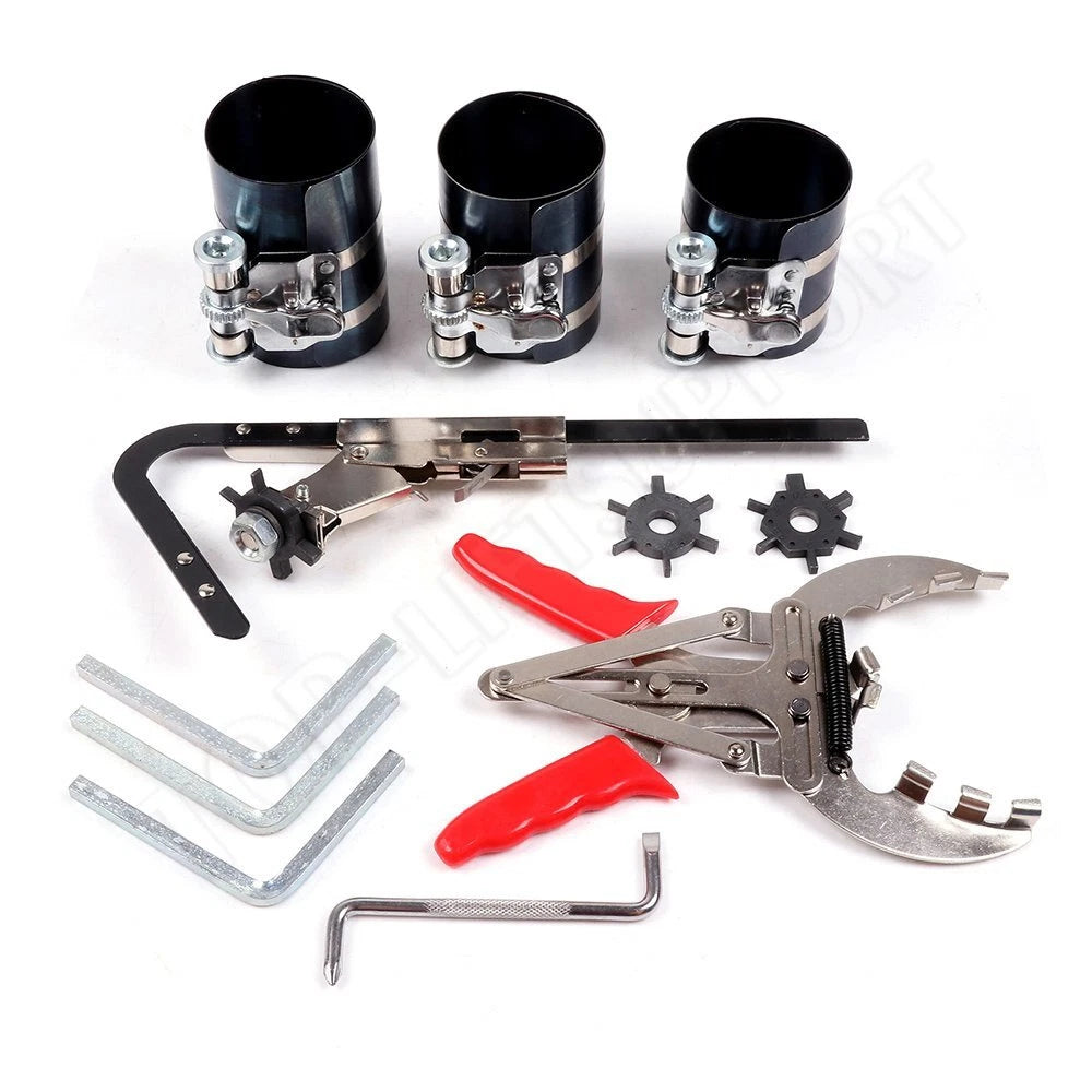 Piston Ring Compressor Tool Set for Auto Truck Cleaning Service
