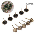 100X Antique Bronze Upholstery Nail Tacks for Jewelry Box Sofa Craft