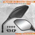 Universal ATV Handlebar Mount Side View Mirror (Bolt-In)