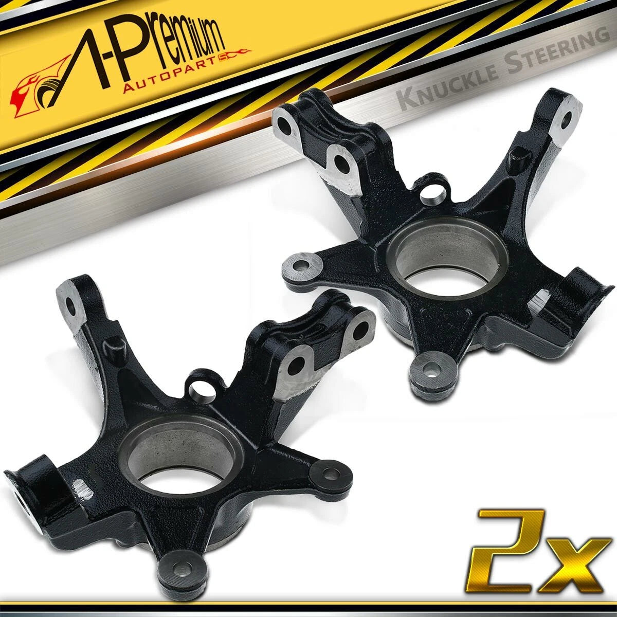 Pair Front Steering Knuckle for Honda Pilot (2005–2008)