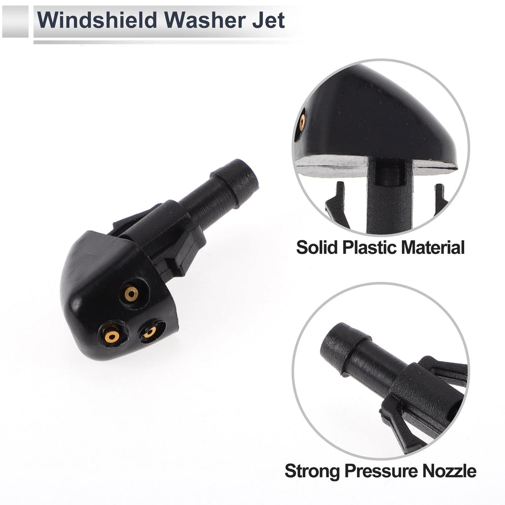 Windshield Washer Nozzle Set of 1 for Suzuki (Black)