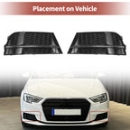 1 Pair Front Fog Light Grill for Audi A3 (2013–2020) No. 8V3807681ABESM/8V3807682NESM