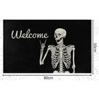 Skull Welcome Door Mat 50x80cm for Indoor Outdoor Room Decoration