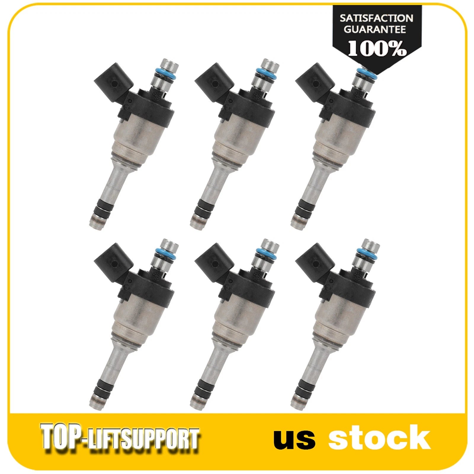 Set of 6 Fuel Injectors for Hyundai Santa Fe, Azera, Kia Sedona, Sorento