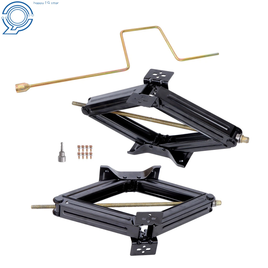 Set of 2 Stabilizer Leveling Scissor Jacks for RV Camper Trailer (24")