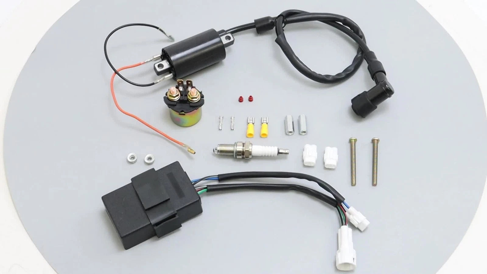 Ignition Coil CDI with Spark Plug Kit for Kawasaki Bayou 300 (1989–2004)