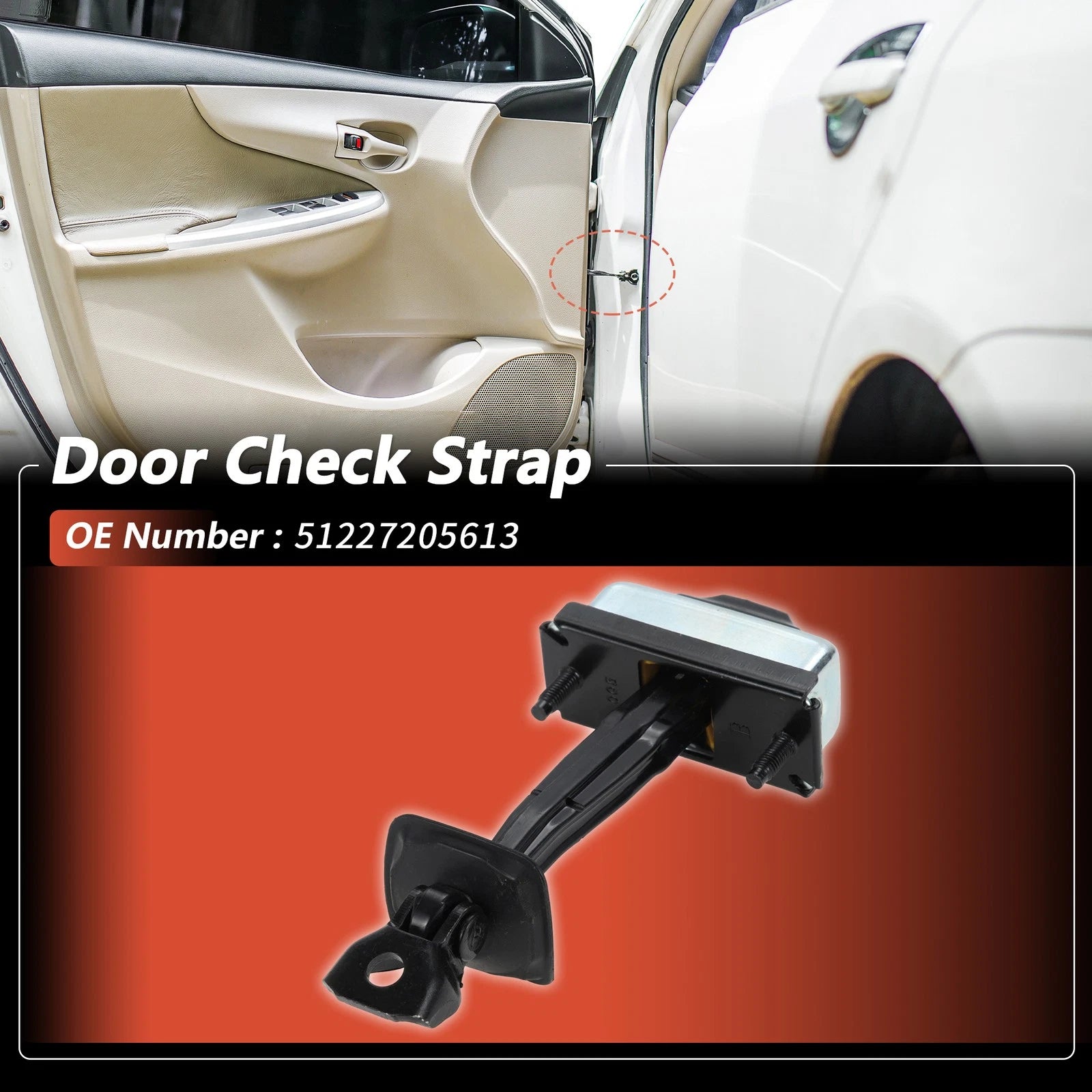 Rear Door Check Strap for BMW X4 (2015–2018) 51227205613