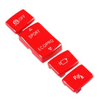 4X Red ESP Drive Mode Button Key Cover for BMW 2 Series F22 F23 (2014–2018)