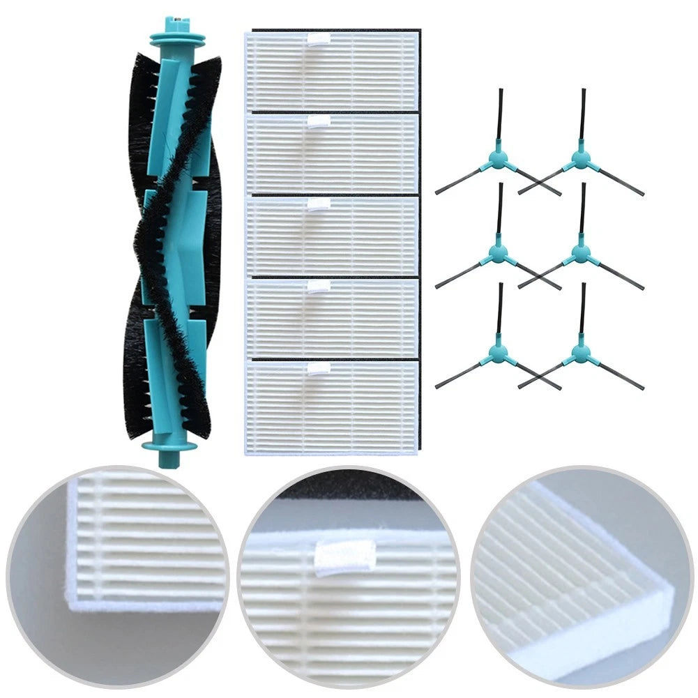 Replacement Kit Main Side Brush and Filter for Ultenic T20 Pro T10 Lite