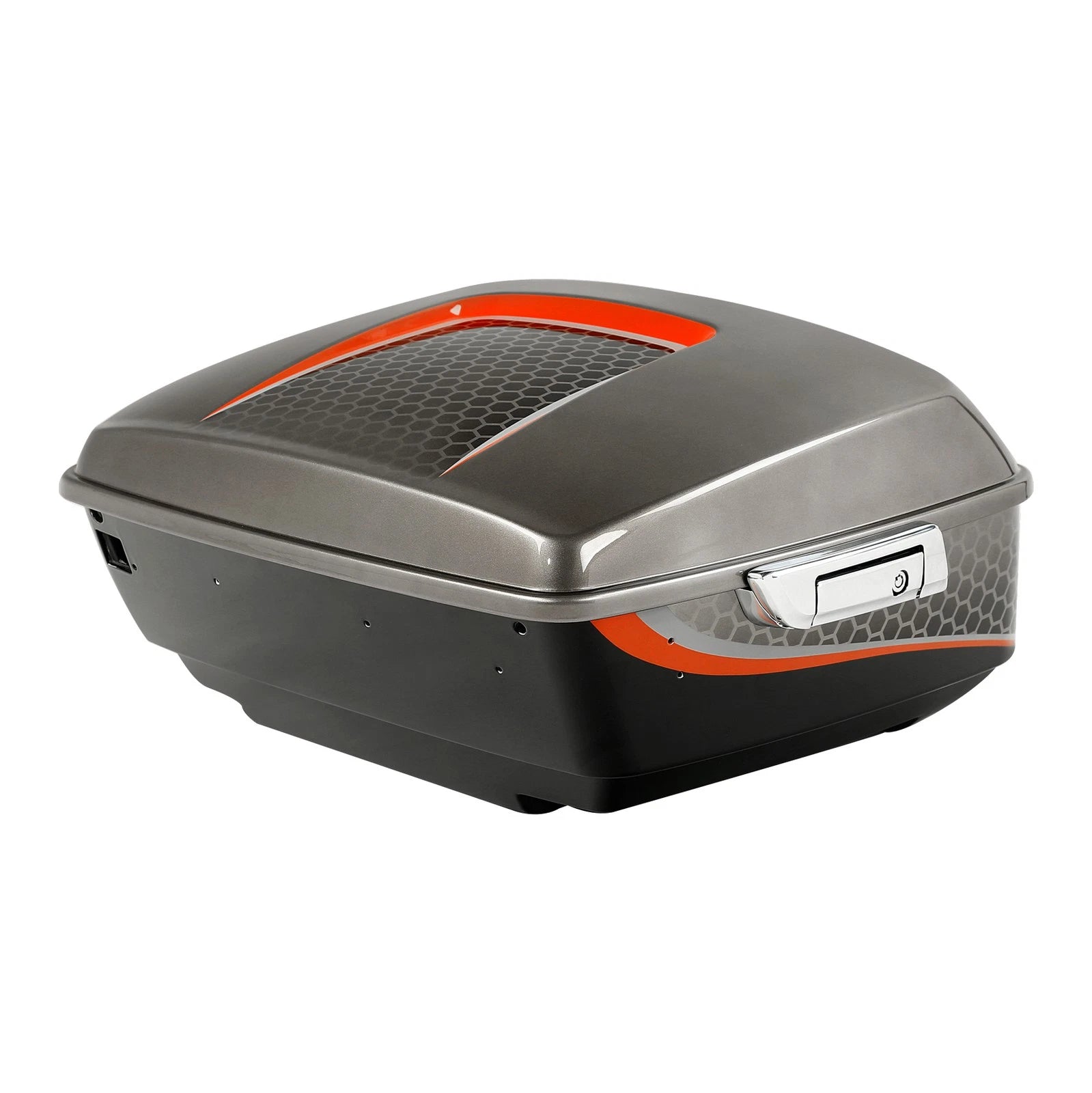 King Trunk for Harley Touring (2014–Present) Black Honeycomb Fade