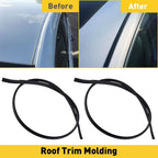 2X Black Roof Trim Molding Kit for Toyota Corolla (2009–2013) EPY