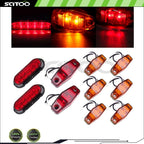 10PCS Amber Red Side Marker for Chevrolet Silverado 3500 HD (2007–2016)
