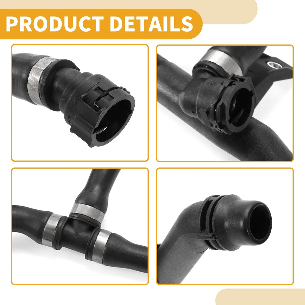 Heater Hose for BMW X1 E84 2.0L (2011–2017) No. 17127639027 Rubber Black