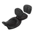 Low-Profile Seat with Backrest for Harley Touring (2009–2023)