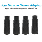 Set of 4 Vacuum Cleaner Power Tool Dust Extractor Hose Adapters