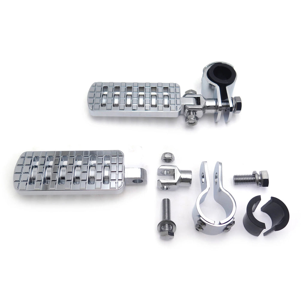 Racing Dominator Footpeg Rest Kit Chrome for Honda GoldWing GL1800 1500 (2001–2010)