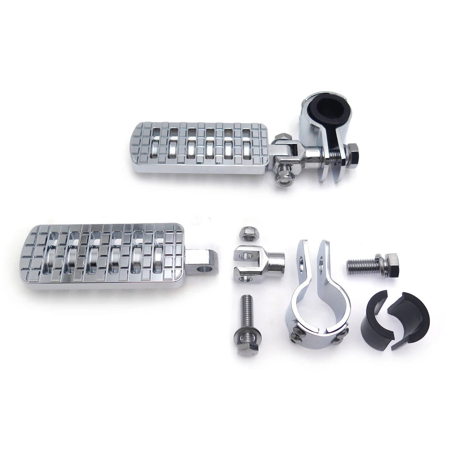 Racing Dominator Footpeg Rest Kit Chrome for Honda GoldWing GL1800 1500 (2001–2010)