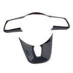 2 x Carbon Fiber Style Steering Wheel Covers for Kia Forte K3 (2019-2020)