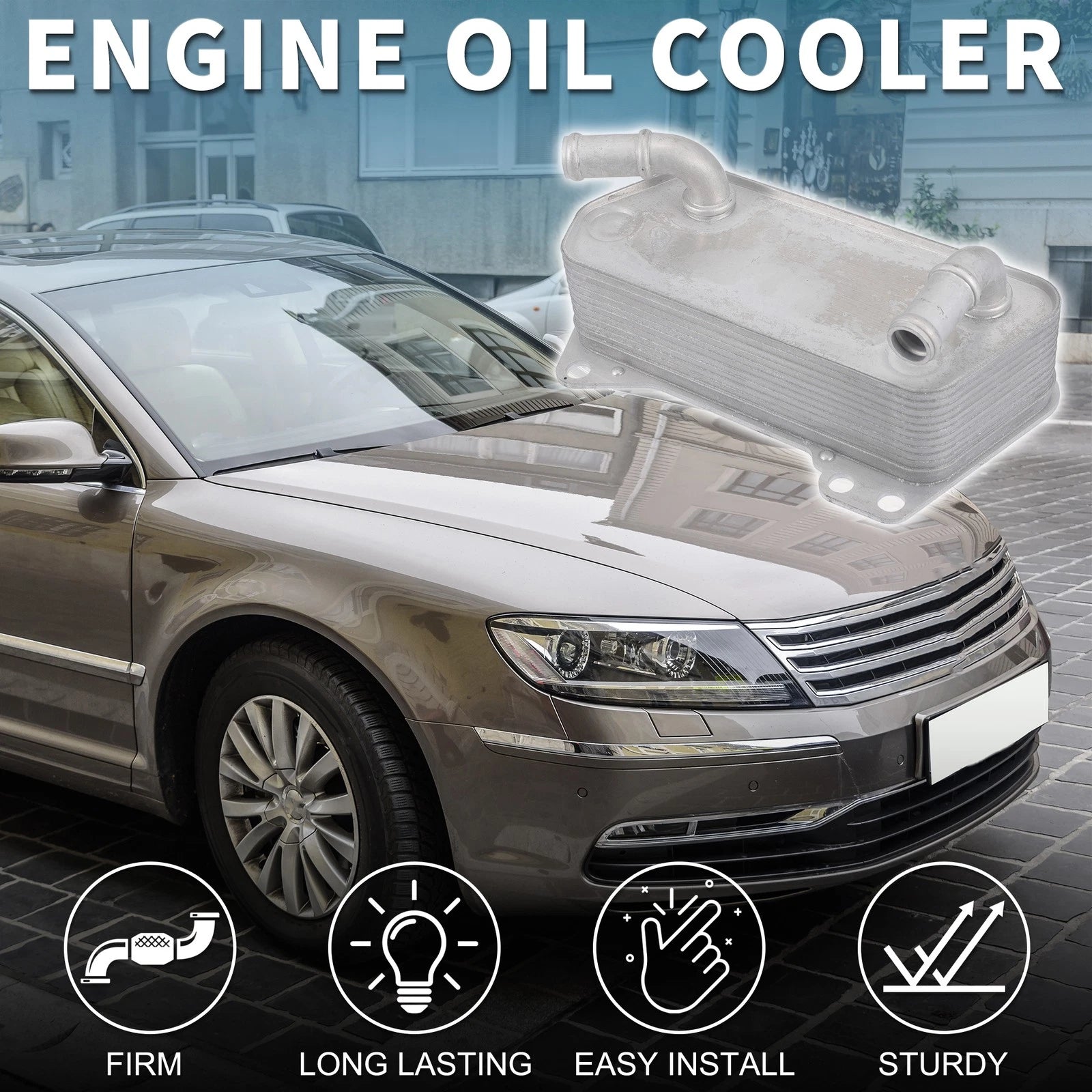 Engine Oil Cooler & Transmission Oil Cooler for Volkswagen Beetle (No. 02E409061D, 656417818365)