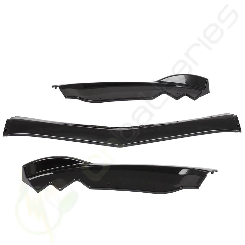Gloss Black Front Bumper Lip Cover Trim for Cadillac ATS (2015–2018)