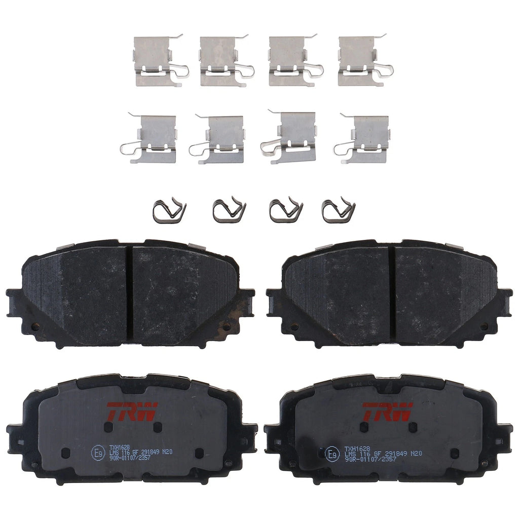 Set of 4 Disc Brake Pads for Toyota Yaris (2012–2018)