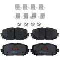 Set of 4 Disc Brake Pads for Toyota Yaris (2012–2018)