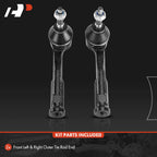 2X Front Outer Tie Rod Ends for Jeep Compass, Renegade (2017-2023)