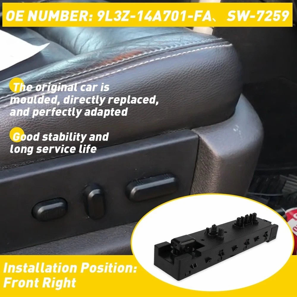 Right Front Passenger Seat Adjuster Switch for Ford C-Max (2017–2018)