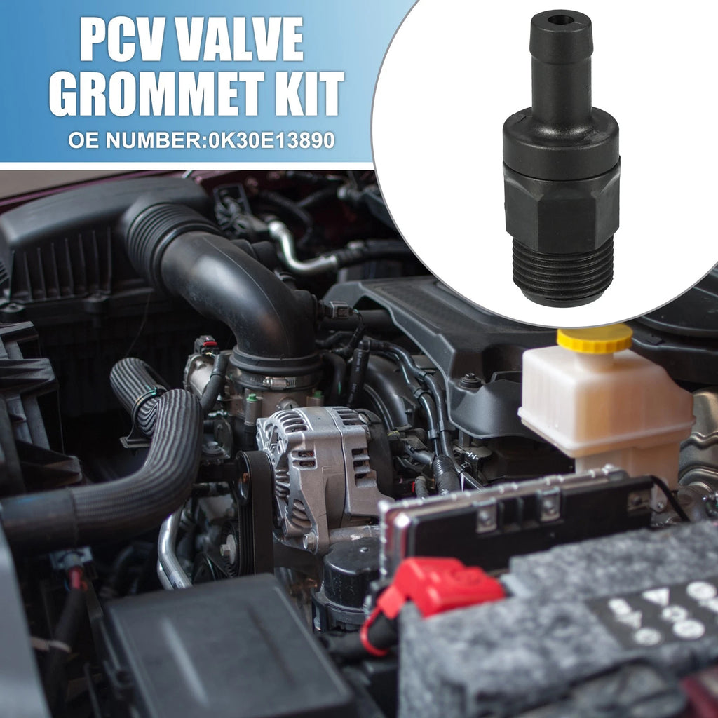 PCV Valve Fittings No. 0K30E13890 for Kia Rio (2001–2005) Black