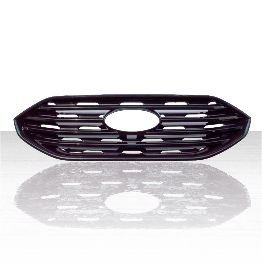 BLACK Snap On Grille Overlay Full Front Grill Covers New for 2019-2022 Ford Edge