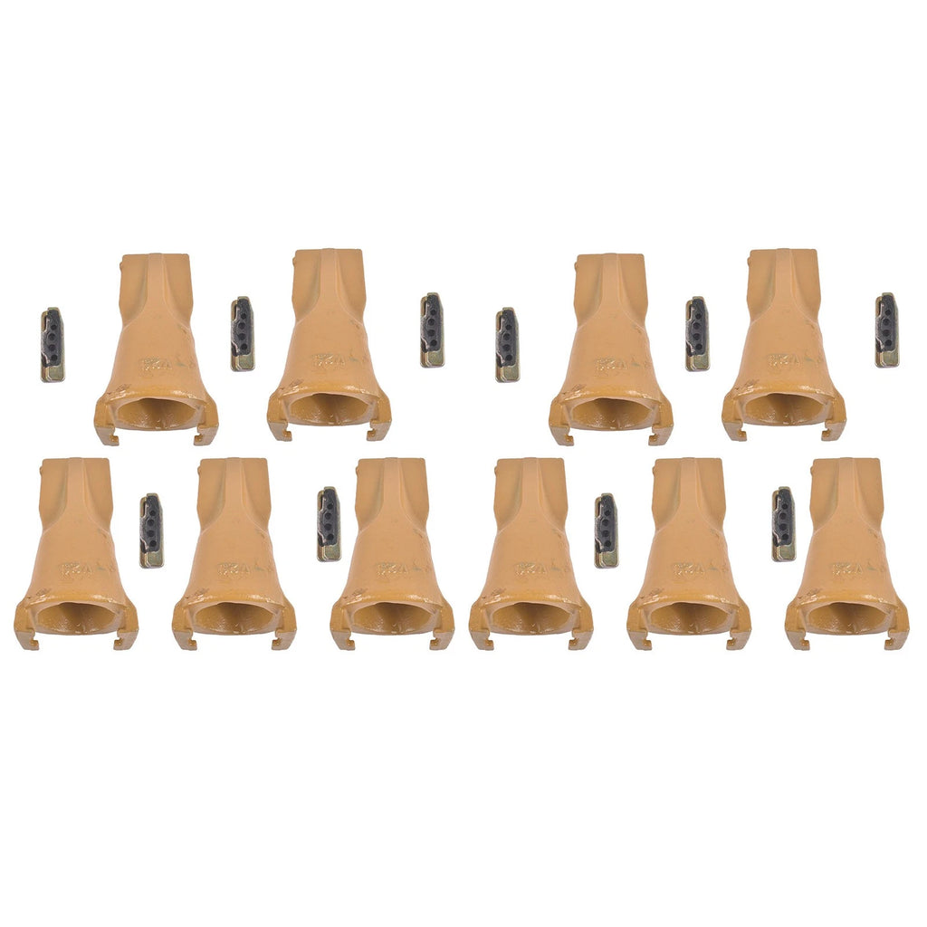 Set of 10 Dirt Bucket Teeth for Crane