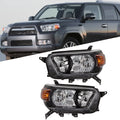 Set of 2 Halogen Black Headlights for Toyota 4Runner (2010â2013)