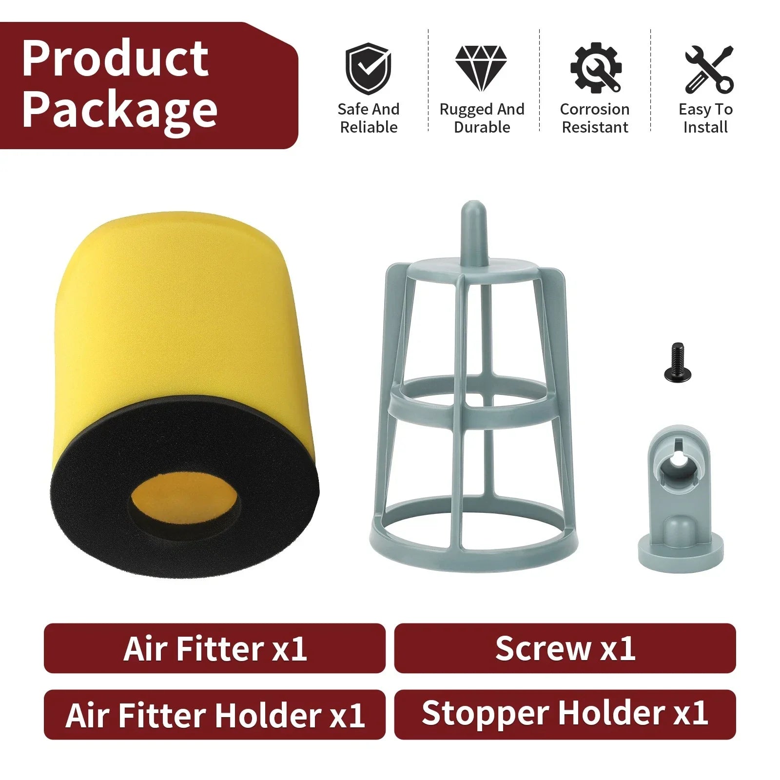 Air Filter & Cage Holder for Suzuki Ozark 250 (2002–2014)