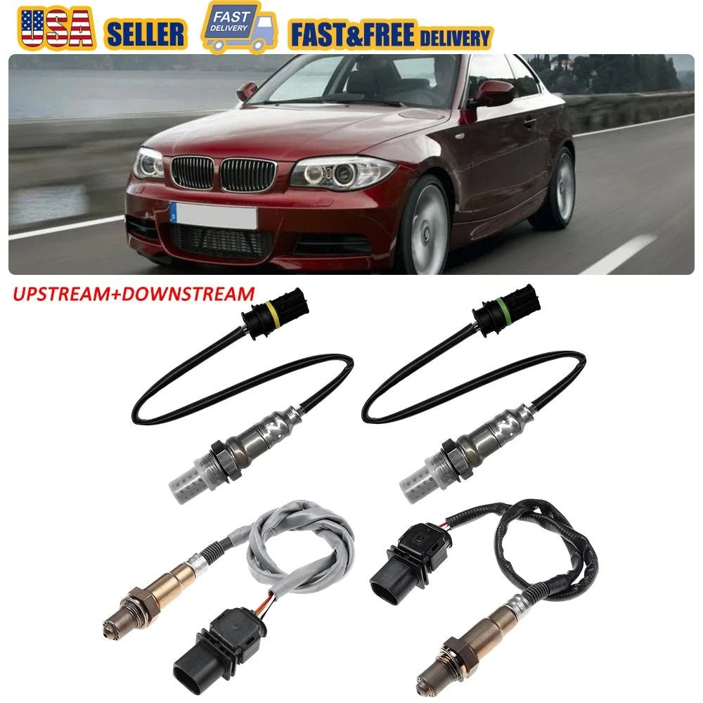 4X Oxygen O2 Sensor Up&Downstream for BMW X3 X5 335i 328i 528i (2007–2010)