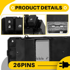 LH Driver Door Master Power Window Switch for Honda CR-V (2011-2013)