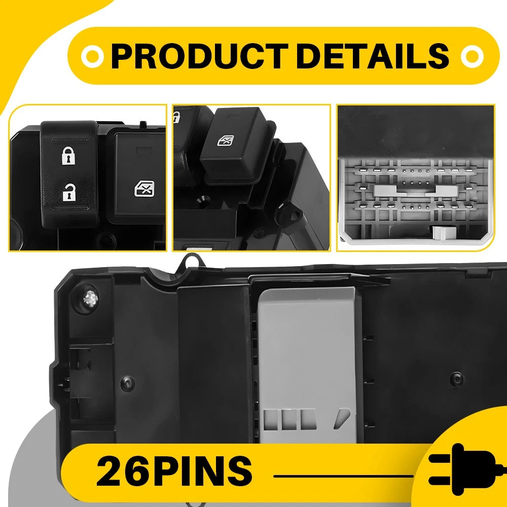 LH Driver Door Master Power Window Switch for Honda CR-V (2011-2013)