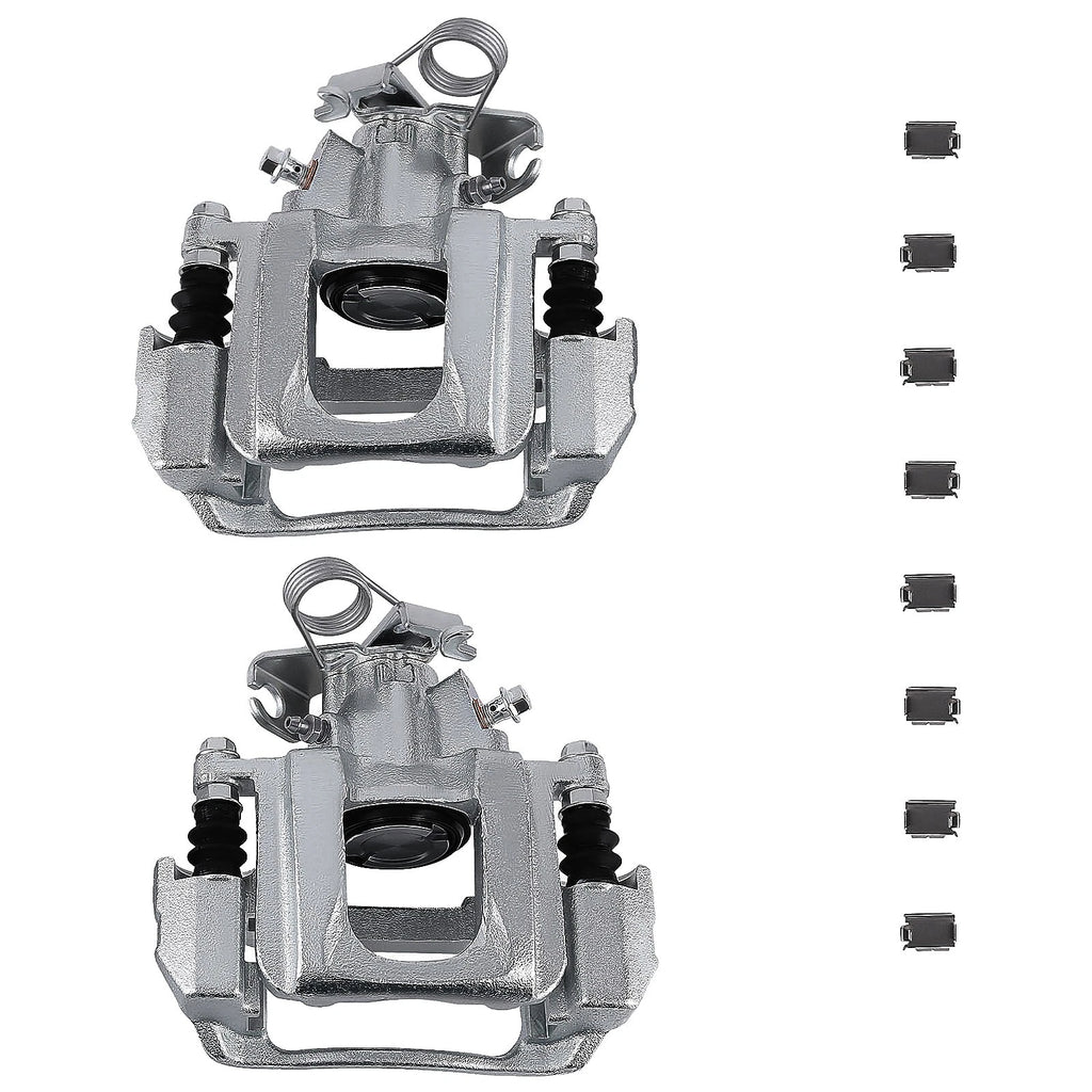 Set of 2 Rear Brake Calipers w/ Bracket for Ford Edge (2011–2014) Lincoln MKX (2011–2015)