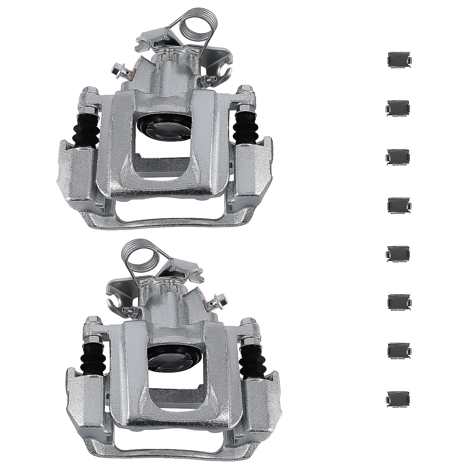 Set of 2 Rear Brake Calipers w/ Bracket for Ford Edge (2011–2014) Lincoln MKX (2011–2015)