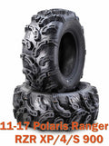 Set of 4 Front Tires for Polaris Ranger RZR XP/4/S 900 (2011–2017) 27x9-12 Super Lug Mud
