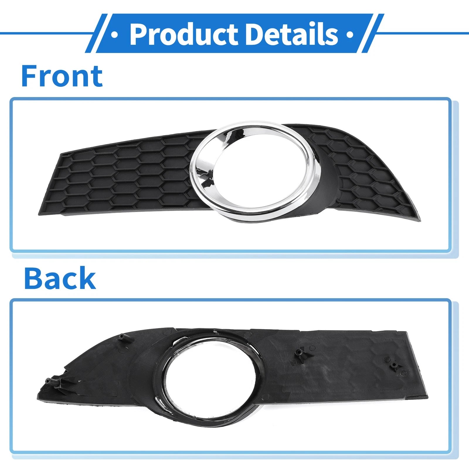 Fog Light Grill for Chevrolet Aveo (2009–2011) No. 96808145