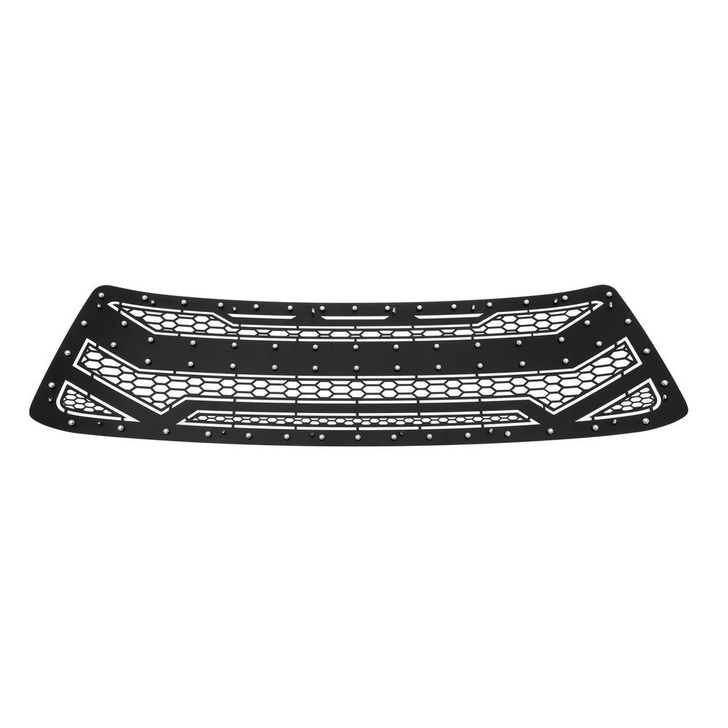 Upper Stainless Black Rivets Grille Insert for Toyota Tundra (2010-2013)