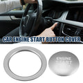 Set of 1 Engine Start Stop Button Cover for Toyota  Silver Tone