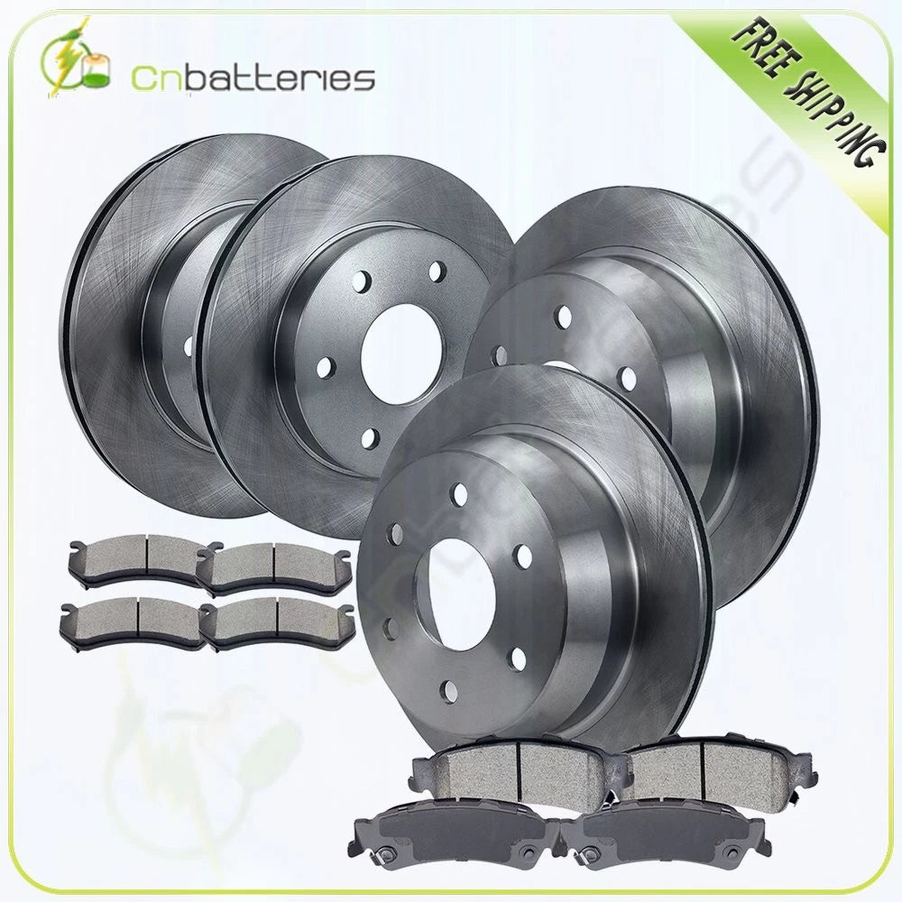 Set of 4 Brake Rotors and Ceramic Pads for GMC Safari (2003–2005) Sierra 1500 (1999–2007)