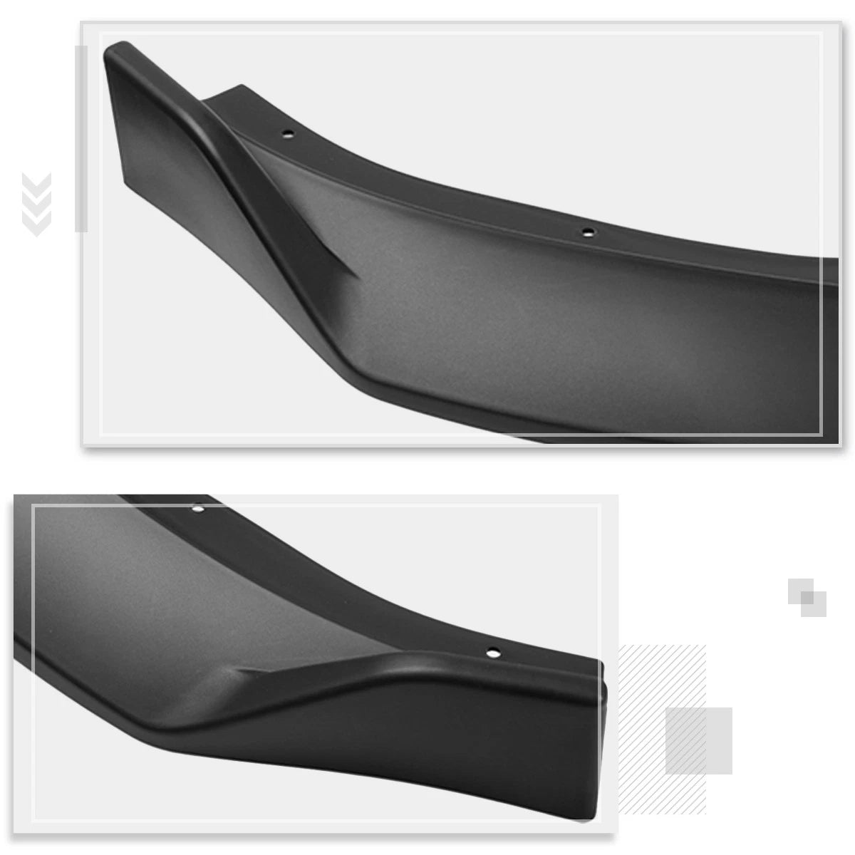 Matte Black Front Bumper Spoiler Lip for BMW G20 3-Series (2019–2021)