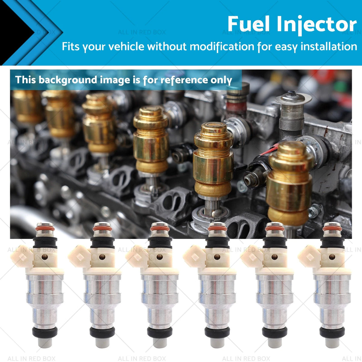 6x Fuel Injectors for Mitsubishi Diamante ES Mighty Max Base (1992–1996)
