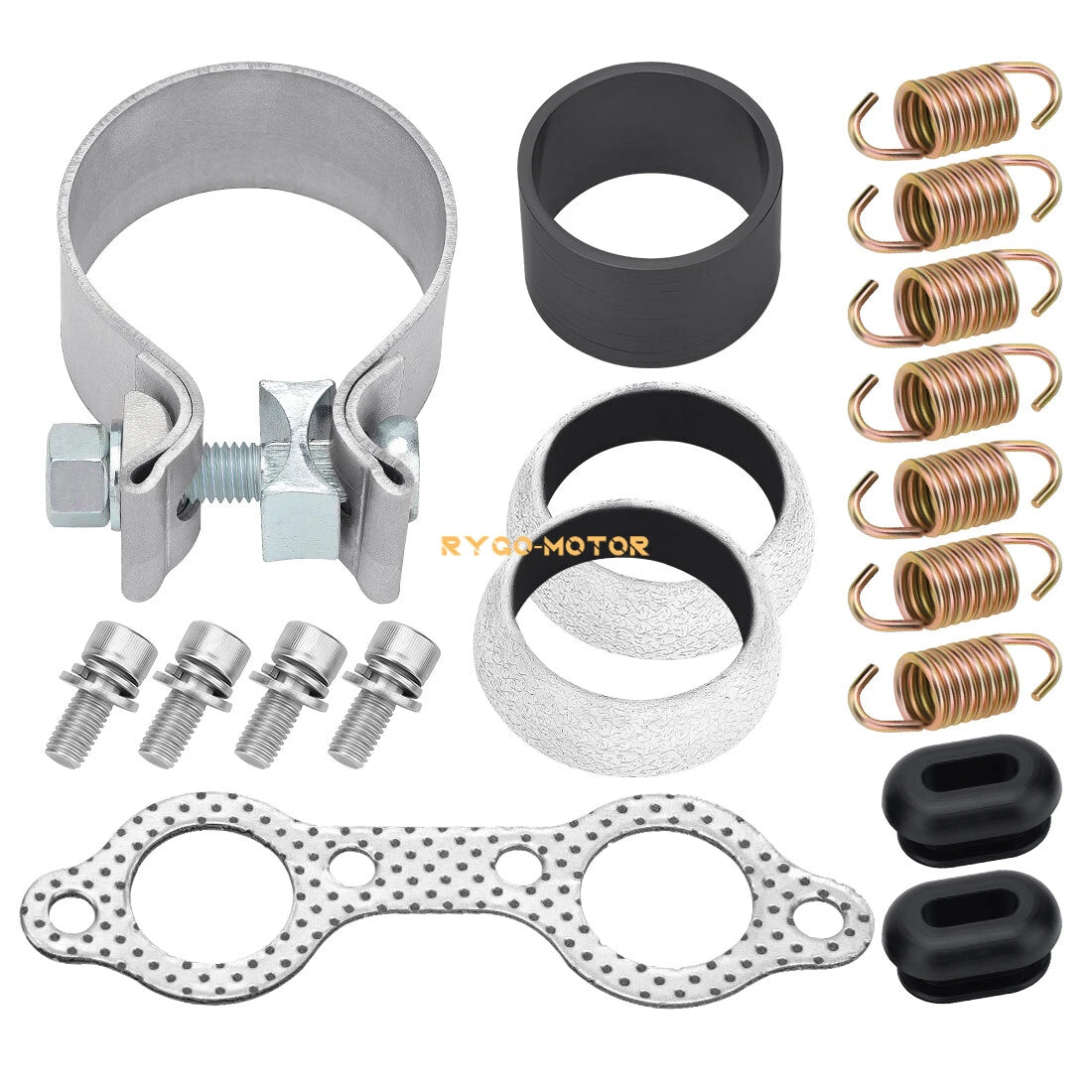 Exhaust Manifold Gasket Clamp Spring Kit for Polaris RZR 800/S/4 (2008–2011)