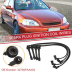Set of 4 Spark Plug Wire Ignition Coil Cables No. 32700PAAA02 for Honda Accord (1994–2002)