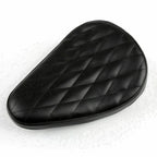 Diamond Leather Solo Saddle Seat for Chopper Bobber Custom SX CB 650 (1970–2023)